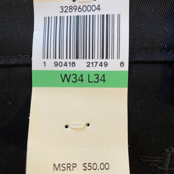 Dockers Men's Classic Fit Pants All Motion Comfort Waistband 34x34 Black NEW NWT - Picture 10 of 14